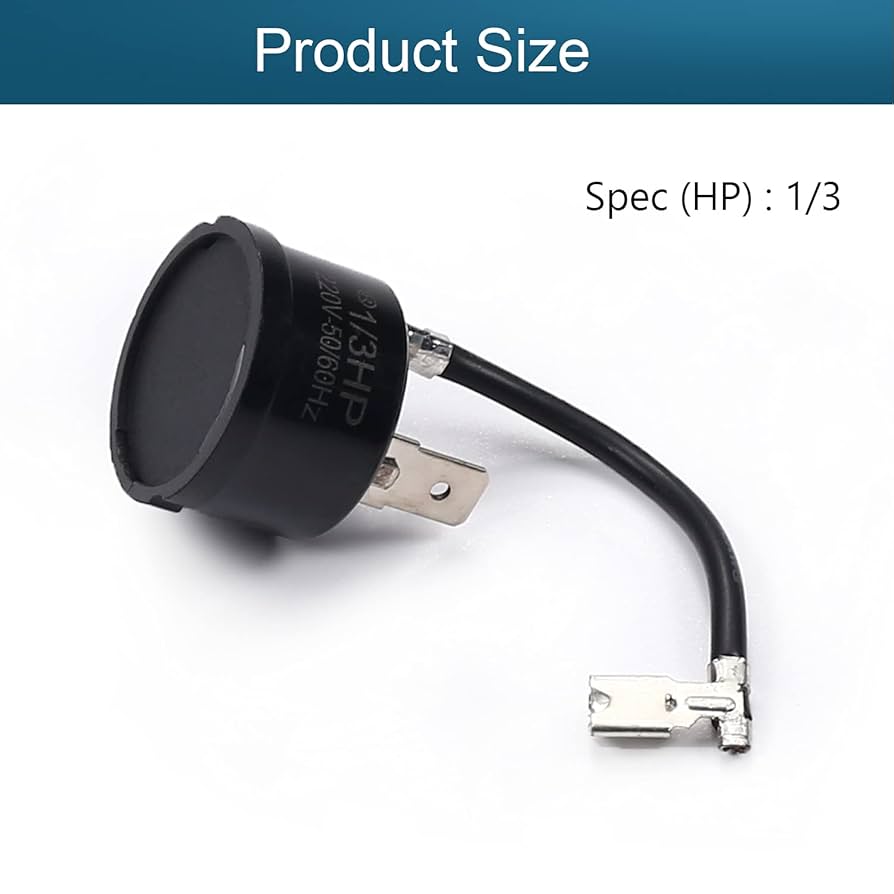 Unique Bargains Fridge Compressor 1/8HP Overload Protector Thermal Protective Starter 2Pcs