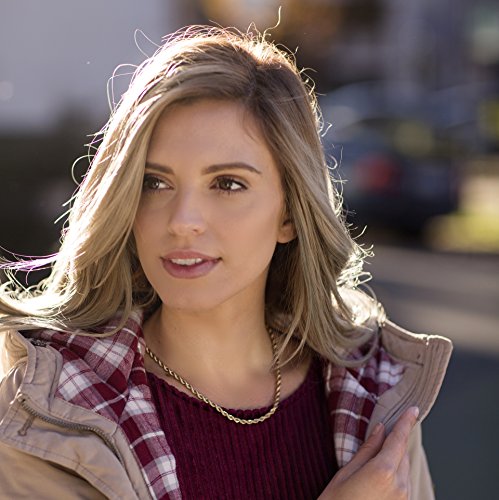 LIFETIME JEWELRY 6mm Rope Chain Necklace for Women and Men 24k Real Gold Plated2