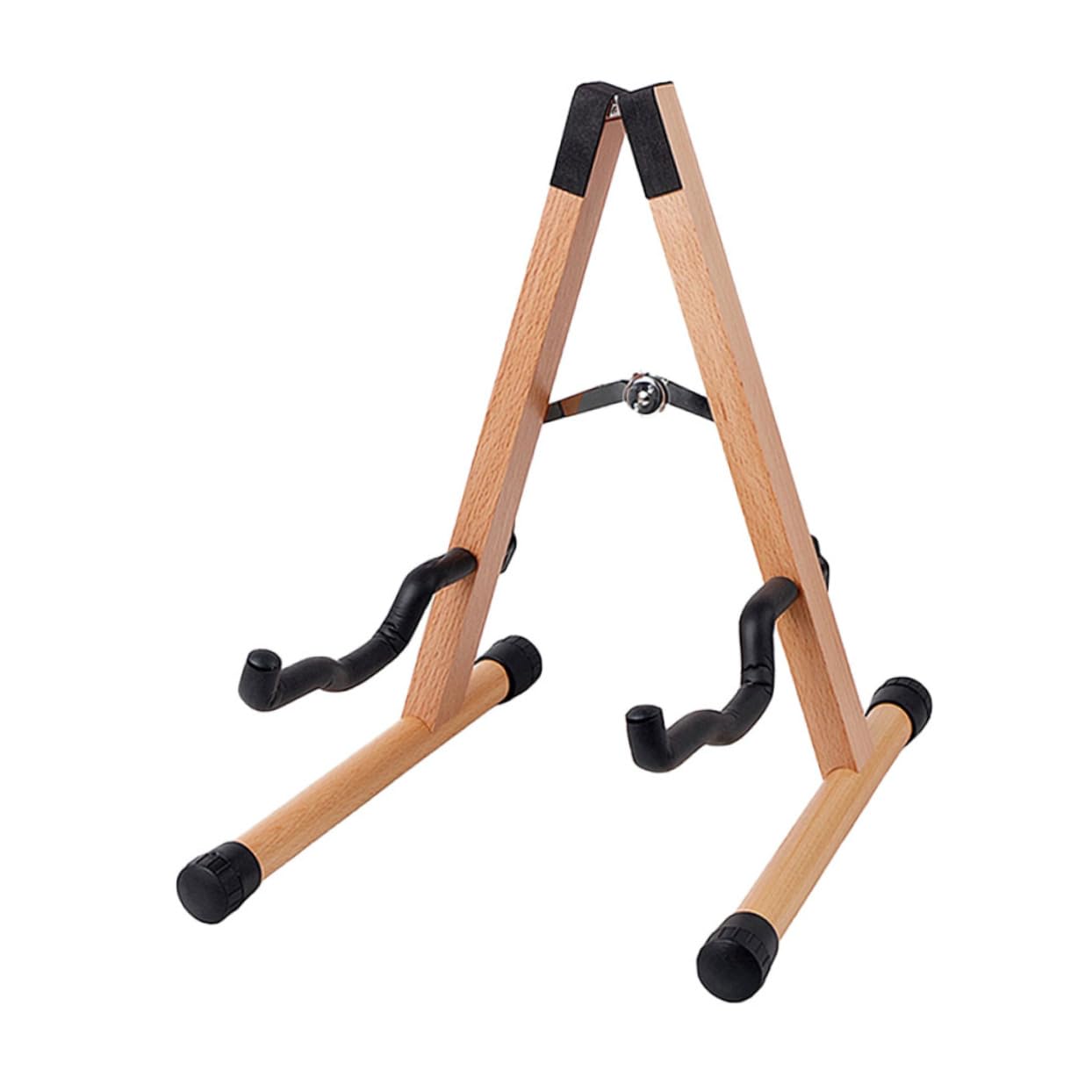SUPVOX Wooden Guitar Stand Foldable Skid Bracket for Acoustic Electric Ukulele Bass Durable Instrument Accessories with Stable Design present Choice for Musicians