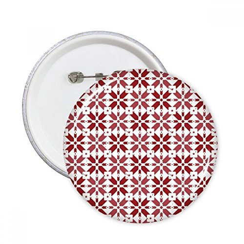 Décoration de Noël motif pins rouge blanc badge bouton vêtements XL 5pcs