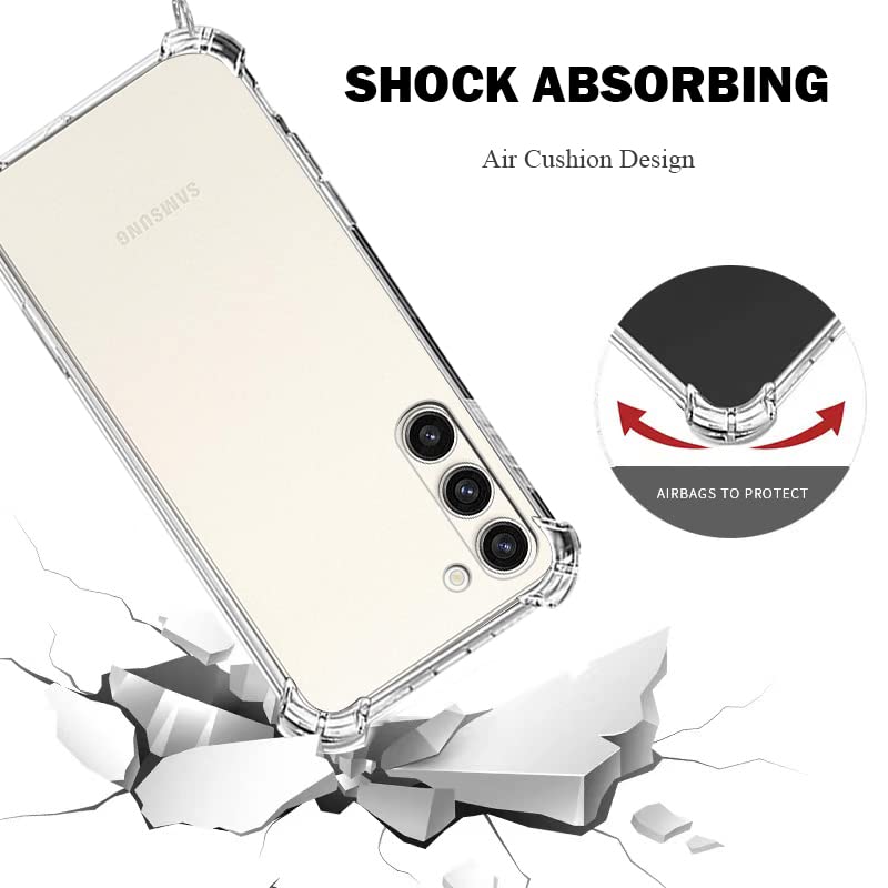 Custodia Trasparente Morbida Per IPhone 17 Con Cordino | Rainbow | Silicone TPU Antiurto | Cordino Regolabile 1,5m | Protezione A 4 Airbag