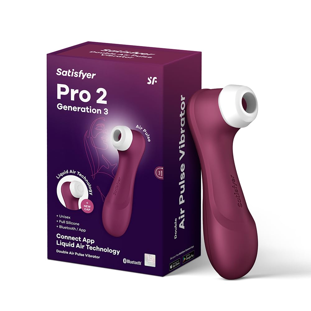 Pro 2 Generation 3 Vibrator with Connect APP | Liquid Air Technology | Quiet Powerful Clitoral Stimulation | Pressure Wave Adult Vibrator | Sex-Toy Gift for Women | Dildo Massager
