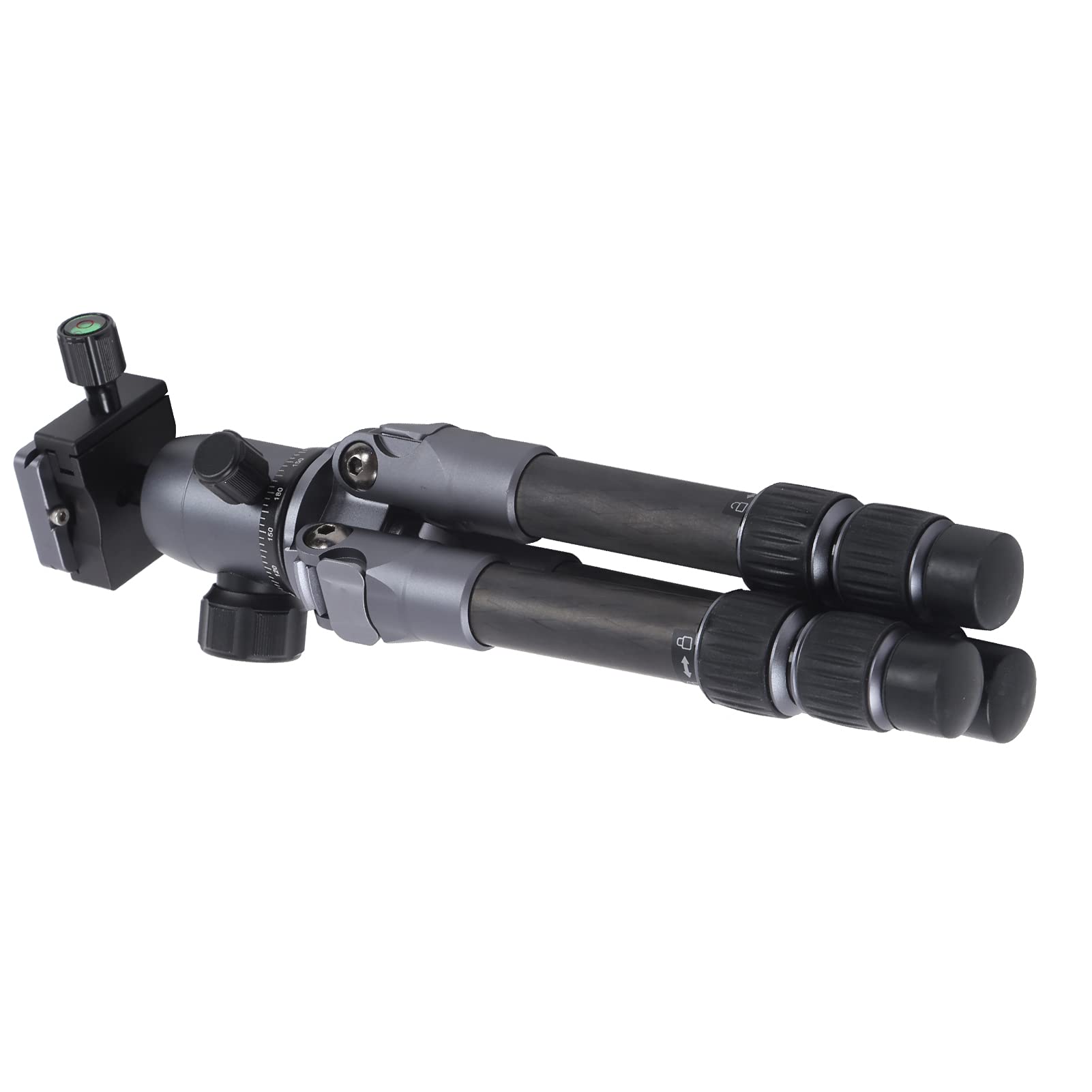 Trípode de Fibra de Carbono con Cabezal Esférico Mini Soporte Compacto para Cámaras DSLR Ideal para Fotografía de Viajes de 30 Cm a 42,5 Cm