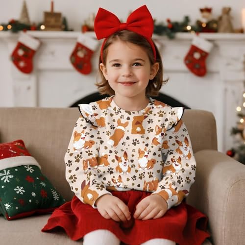 DISNIMO Sweatshirt for Kids Toddler Crewneck Sweatshirts Girls Long Sleeve Shirts Fall Clothes Outfit Sweat Shirt2