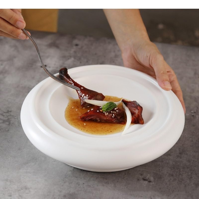 Plates kreatywny ceramiczny talerz obiadowy restauracja talerz do zupy talerz deserowy talerz przekąskowy talerz do makaronu sztućce talerz / talerz obiadowy