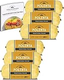 San Gennaro, Polenta Traditional Italian, Gluten-Free, Fat-Free, Cholesterol-Free, GMO-Free, Vegan, Kosher, Pre-Cooked, Polenta Tube, 18 oz (Pack of 6), Plus San Gennaro Polenta Recipes Booklet Bundle