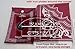Islamic Travel Prayer Mat with Pocket Sized Carry Bag and Attached Compass (Burgundy)
