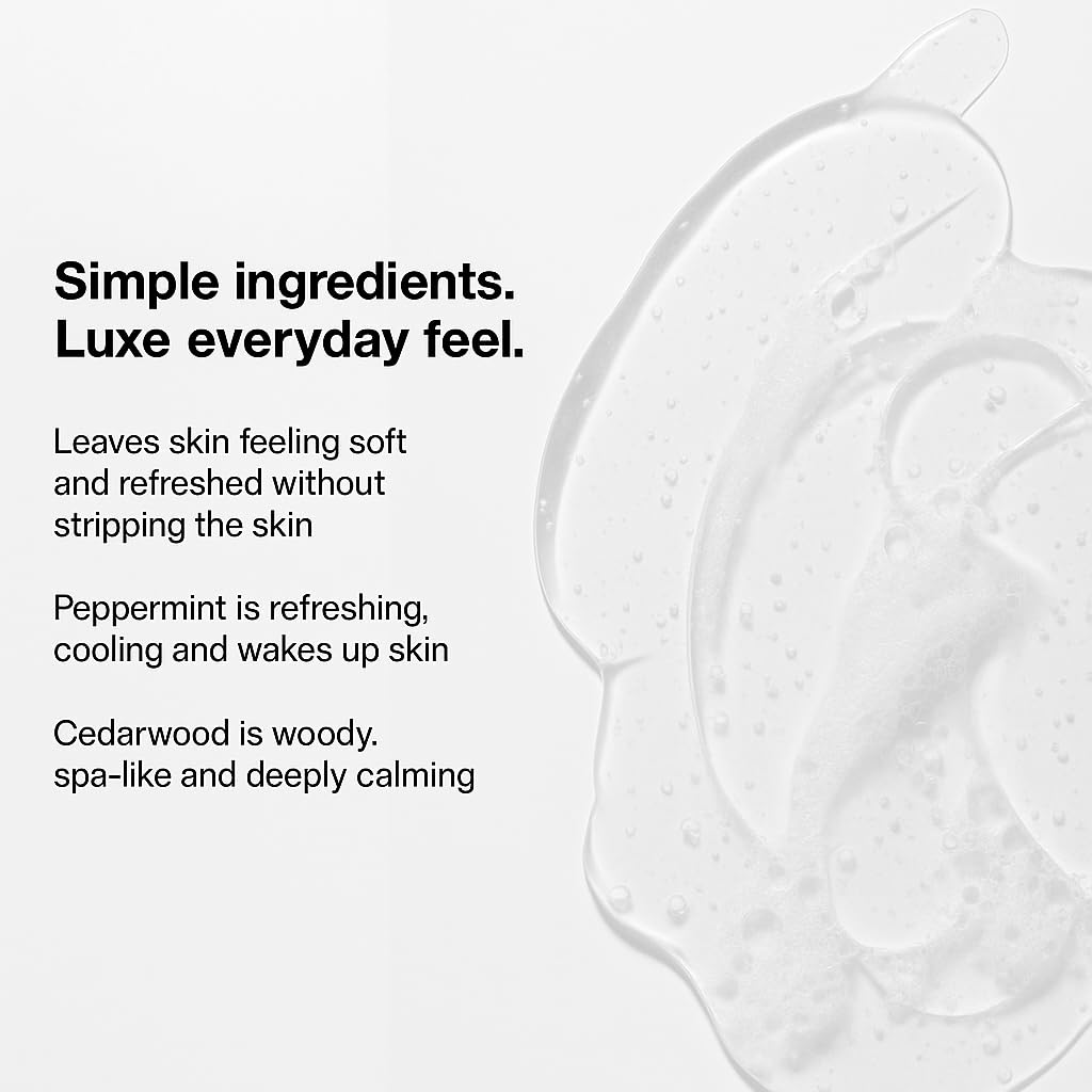 Hand & Body Wash, Peppermint & Dark Cedar, Gentle Cleansing, Hydrating, Vegan Formula, For All Skin Types