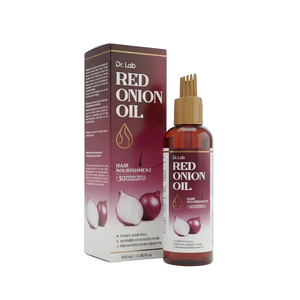 Red Onion Oil for Hair Nourishment/Dr. lab Red onion Oil/Stops Hair Fall, Repairs Damaged Hair, Promotes Hair Growth, 30 Powerful Ingredients/ 100 ml-image-36
