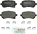 Bosch BP1326 QuietCast Premium Semi-Metallic Disc Brake Pad Set For Chrysler: 2008-12 Town & Country; Dodge: 2008-12 Grand Caravan, 2009-12 Journey; Ram: 2012 C/V; Volkswagen: 2009-12 Routan; Rear