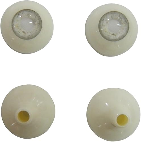 Miniatura 5 de Par de ojos realistas de acrílico redondo tamaño real para accesorios de Halloween, máscaras, muñecas o osos 1.024 in (marrón claro infectado)