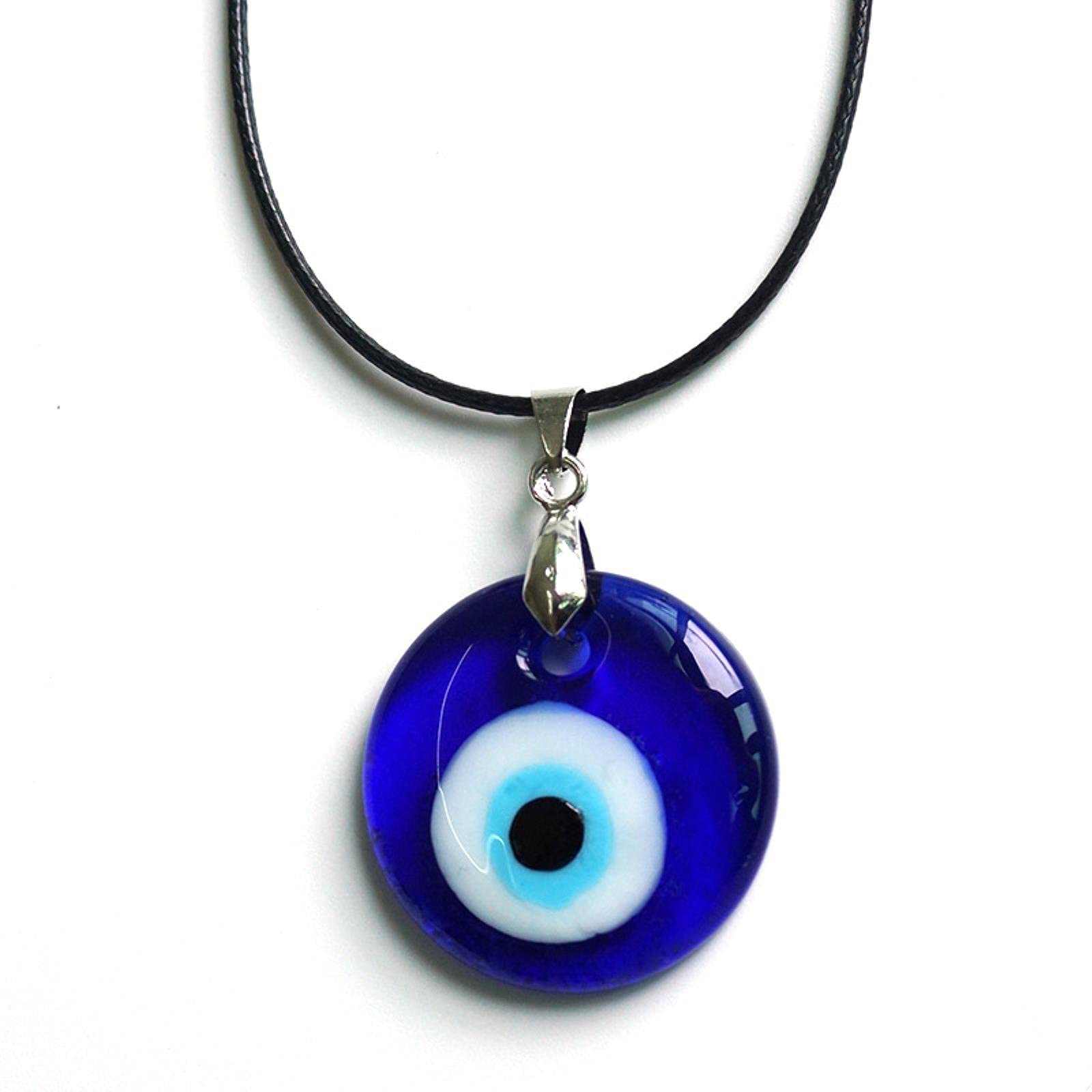 Blauwe Turkse Boze Oog Hanger Ketting Legering Goud Kleur Blauwe Turkse Boze Oog Hanger Ketting Legering Goud Kleur