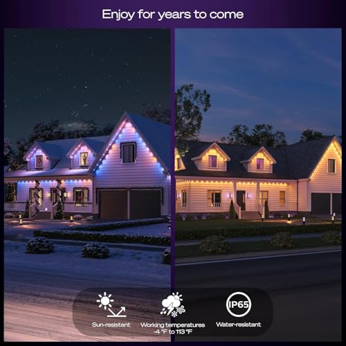 Philips Hue Festavia Permanent Outdoor String Lights, 80 Lights, 150ft - image 4