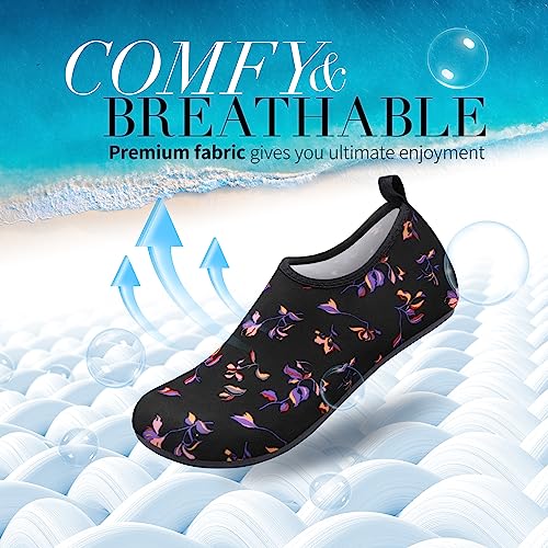 Image of Homitem Water Shoes for Women Men Aqua Socks Swim Beach Pool River Slip-On Barefoot Quick-Dry Vacation Cruise Essentials Accessories for Yoga Kayak Sports