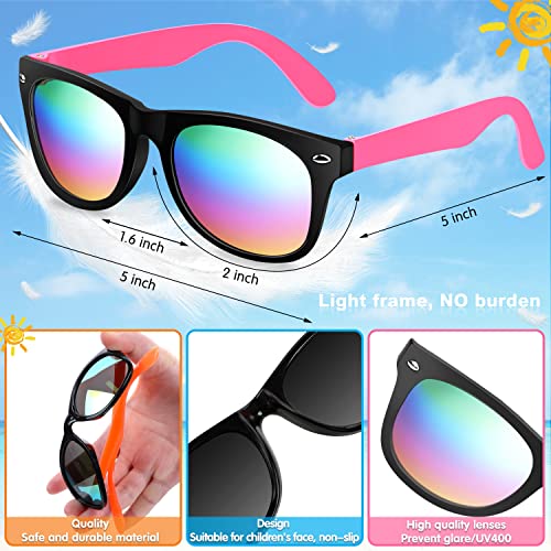 Kids Sunglasses Party Favors, 24Pack Neon Sunglasses With Uv400 Protection In Bulk For Kids, Boys And Girls, Great Gift For Birthday Graduation Party Supplies, Beach, Pool Party Favors, Fun Gift, Party Toys, Goody Bag Favors #TOP2