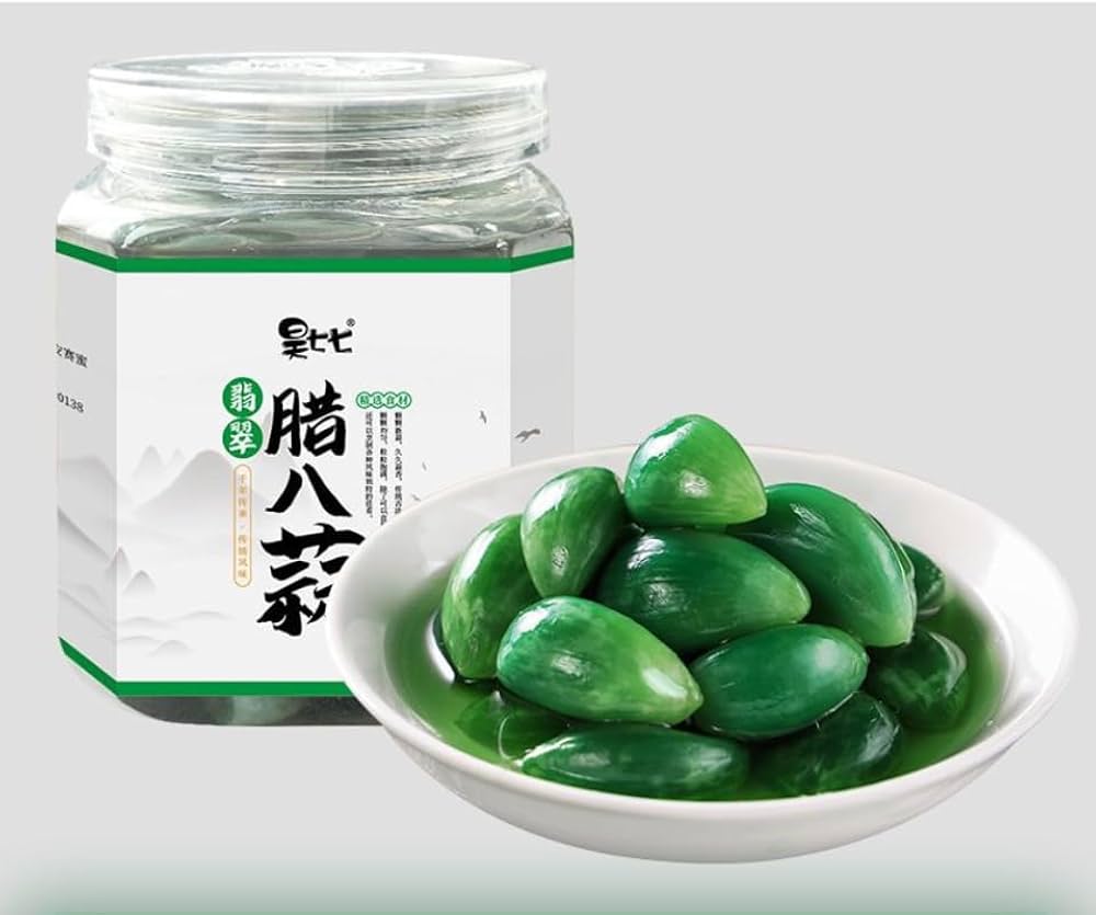 Amazon | 緑にんにく翡翠腊八蒜 新にんにく咸菜 糖蒜 山東酢漬け