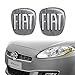 Fiat 14186D-14187B 3D Aufkleber Logo Bravo, Schwarz, 2 Stücke, Vorne und Hinten
