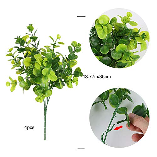 NAHUAA 4pcs Piante Finte da Interno Esterno Piante...