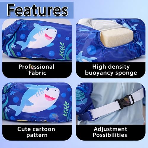 Image of Koochie-Koo Swimming Jacket for Kids Adjustable Swim Vest for Toddlers & Children Buoyancy Support Float Suit with Safety Buckle UV Protection Swim Trainer for Boys & Girls 2-6 Years 10-25KG