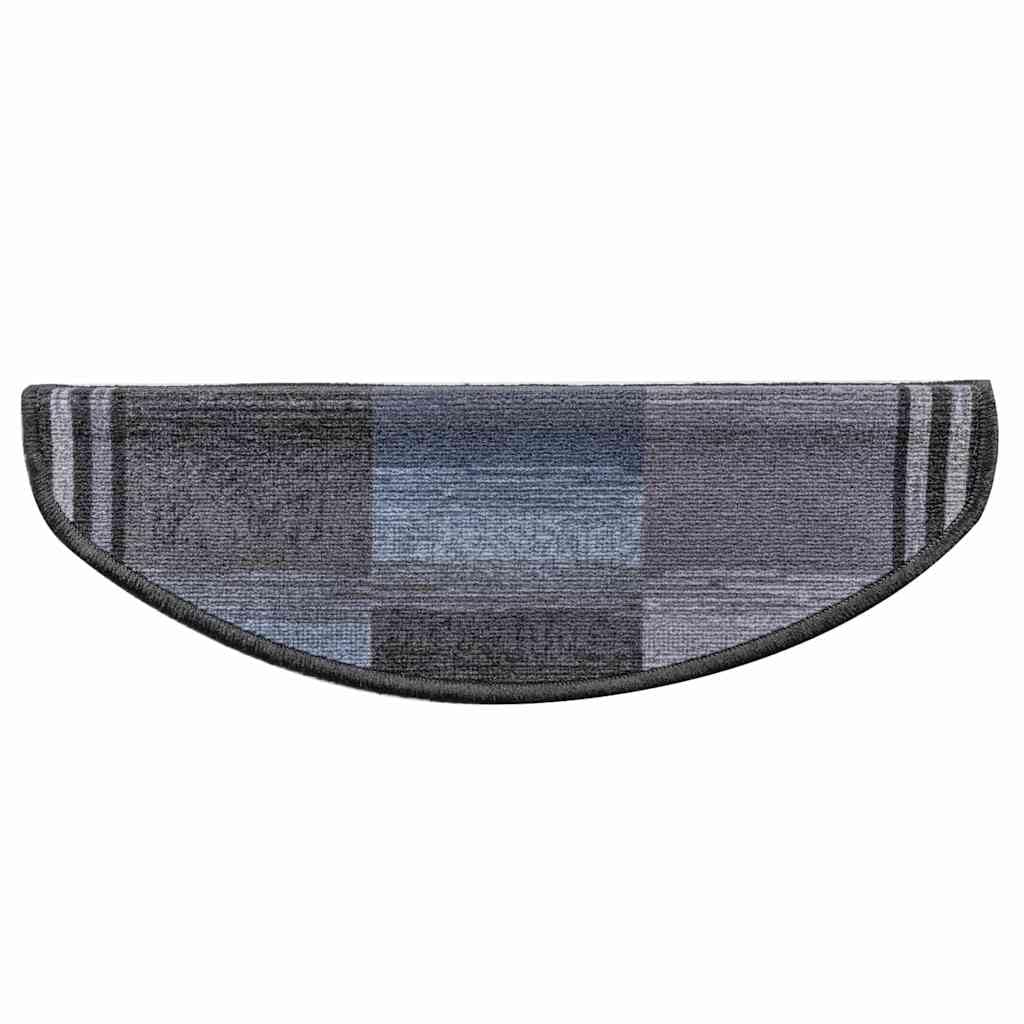 Tapis d'escalier Autocollants antidérapants 10 pièces 65x21x4 cm Noir Gris Protection Mur intérieur Enfants Animaux sécurité Anti-Chute