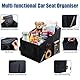 FORETOGO Auto Organizer,Autositz Organizer Mehrere Fächer Zusammenklappbar Auto Aufbewahrungsbox mit Griff und Netztaschen,Tragbar Rücksitz Organizer für Spielzeug,Kleidung,Snacks