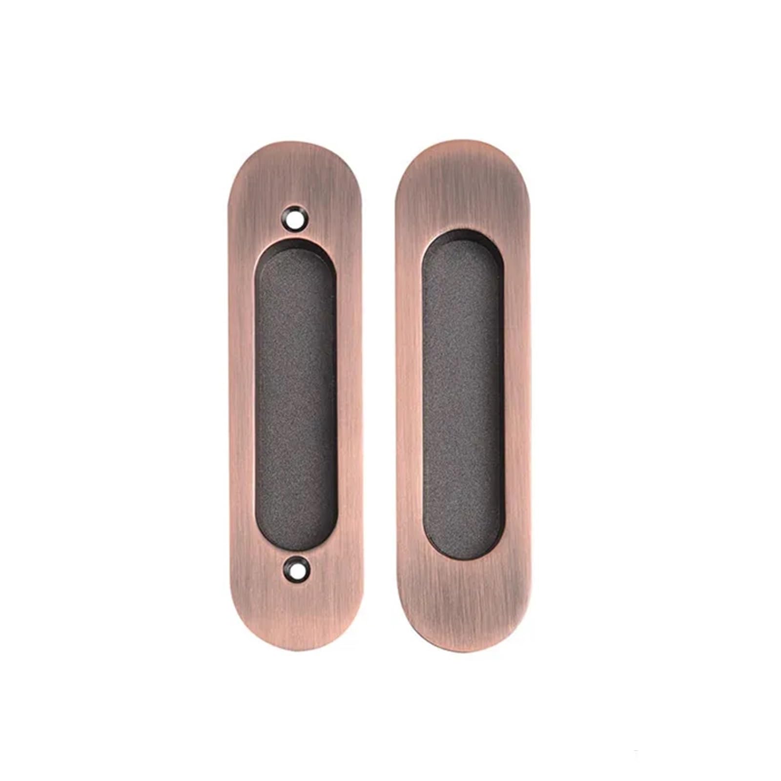 Mohuied Color 1 Recessed Handle Sliding Door Embedded Handle Zinc Alloy Bronze Recessed A Pair Hidden(Color 1)