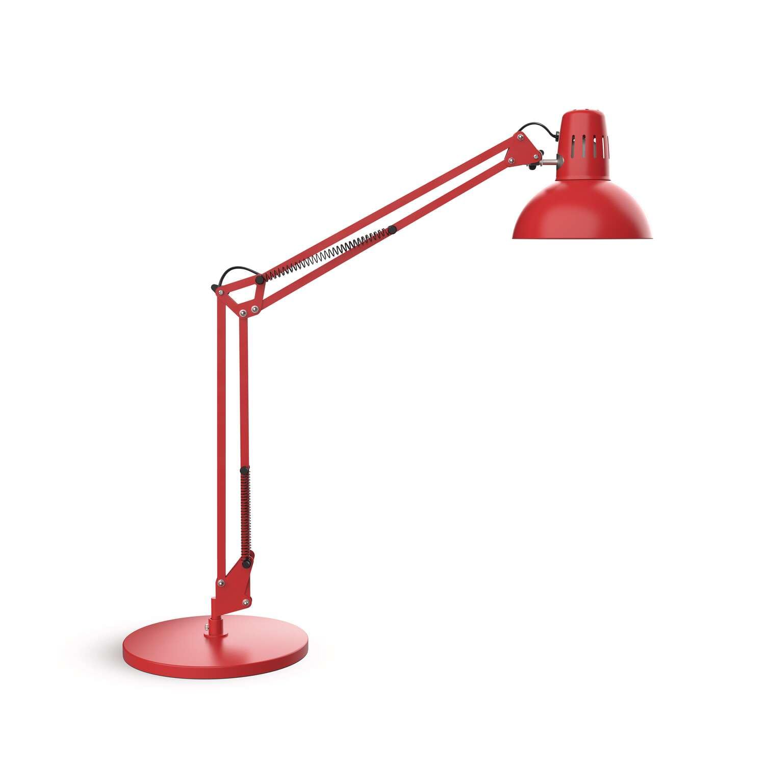 MAUL lampada da tavolo MAULstudy | Lampada da scrivania orientabile con braccio e base articolati | Elegante lampada LED da tavolo in metallo | Lampadina LED esclusiva | Rosso