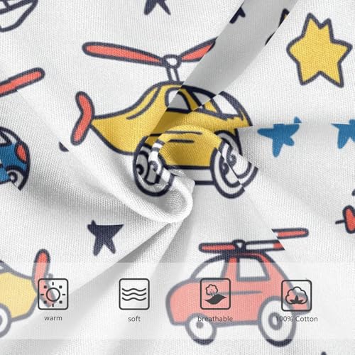 Wusikd Stars Helicopter Boys' Underwear Cotton Trucks Boys Briefs Soft Toddler Underwear 2T3