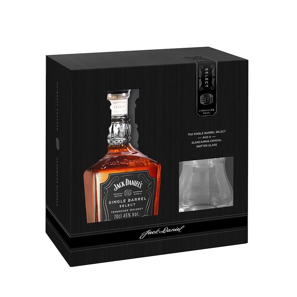 Jack Daniel's Single Barrel Select 70cl - Tennessee Whiskey Pack Especial con Vaso. 45% Volumen Alcohol