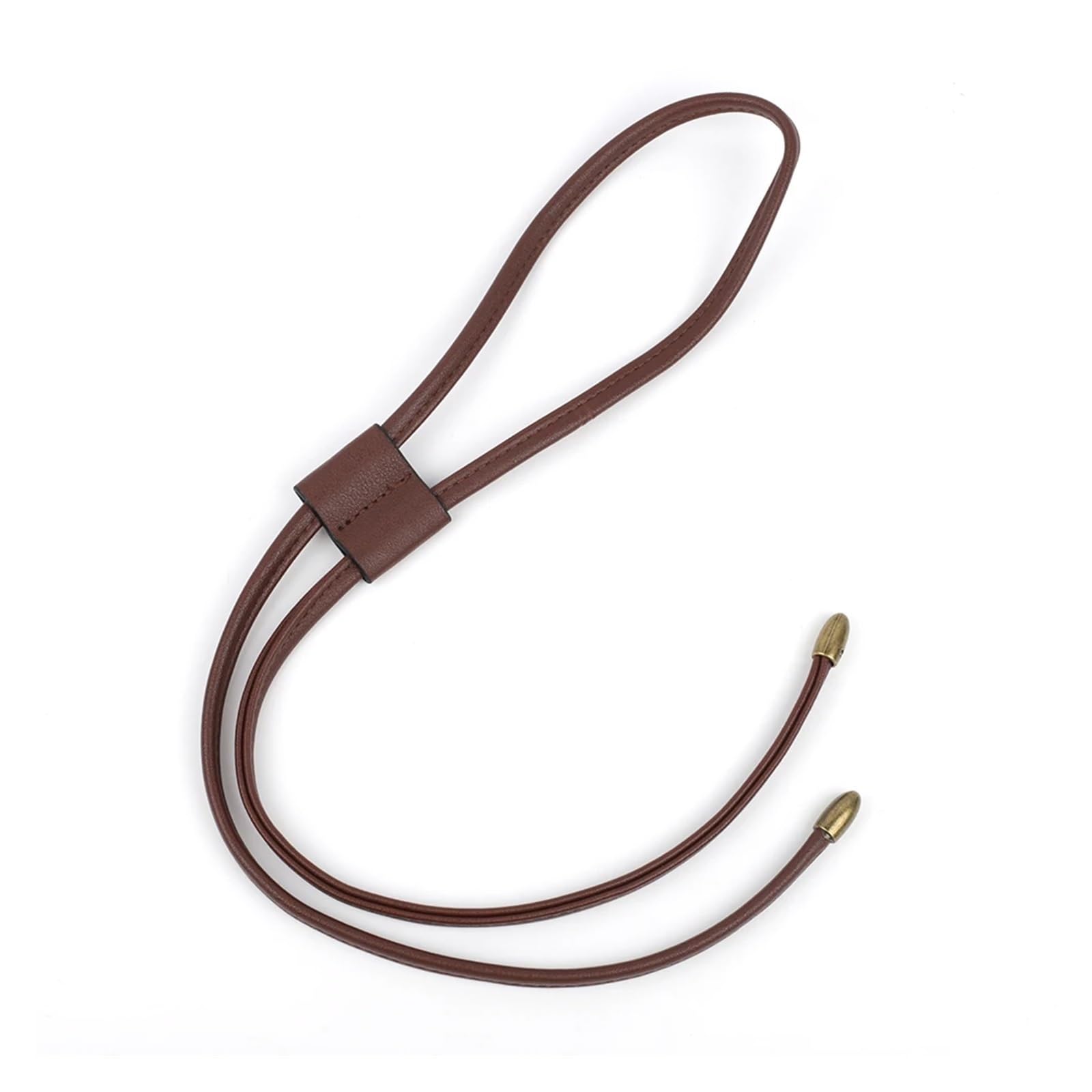 Lyhydma Women's Coffee-Bronze Drawstring Cord Bucket Bag Drawstring Detachable Pu Leather Strap Diy Replacement Rope Backpack Beam Pocket Purse Accessories(Coffee-Bronze)