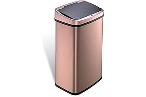 TYLEX 13-Gallon Motion-Activated Stainless Steel Gold Trash Can