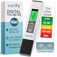 Varify Digital TDS Meter – Accurate Water Tester for TDS, EC & Temp – Fast Results for Drinking Water, Aquariums, RO Systems, Hydroponics, Pools