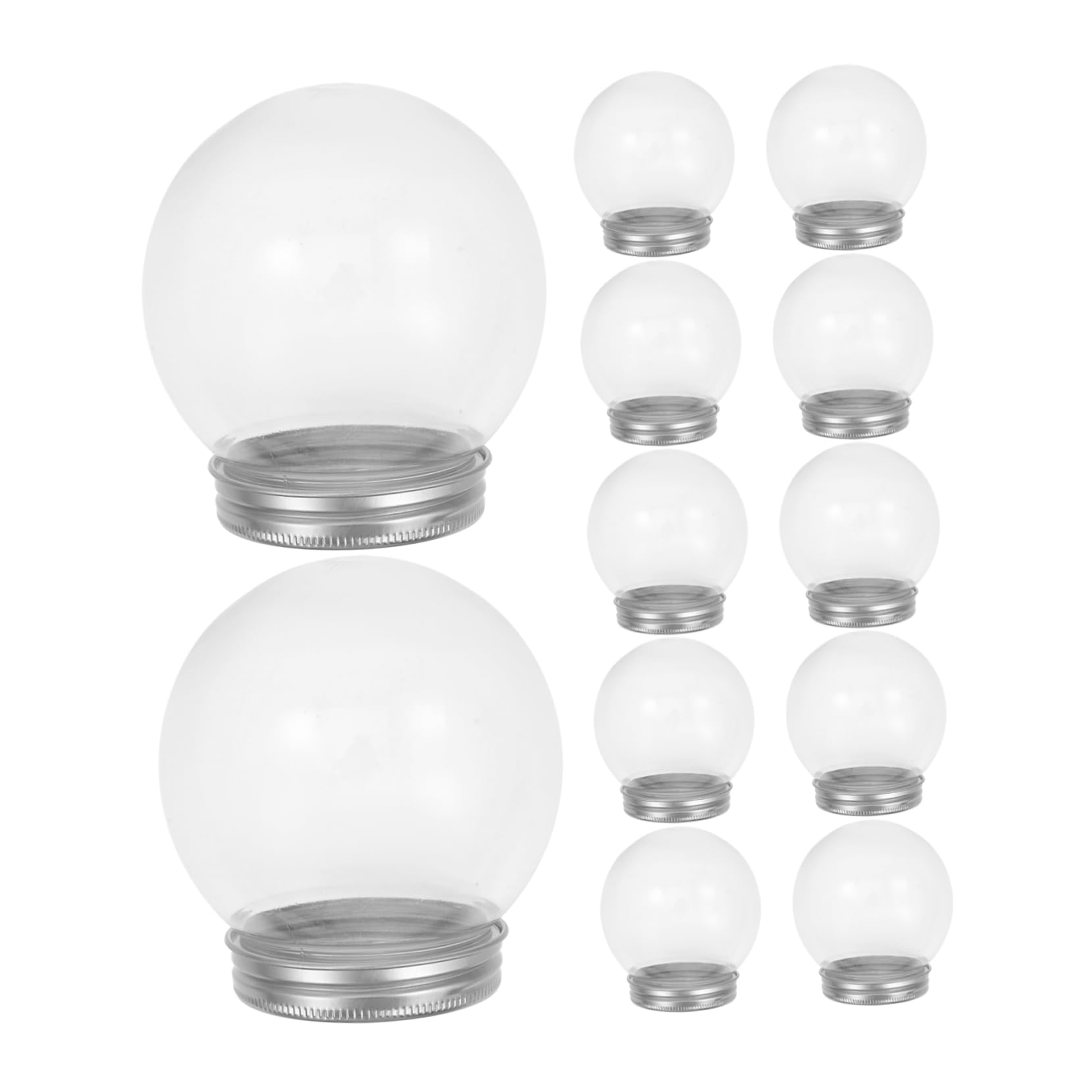 Amazon.co.jp: Cabilock 12個透明プラスチック製スノードームクラフト