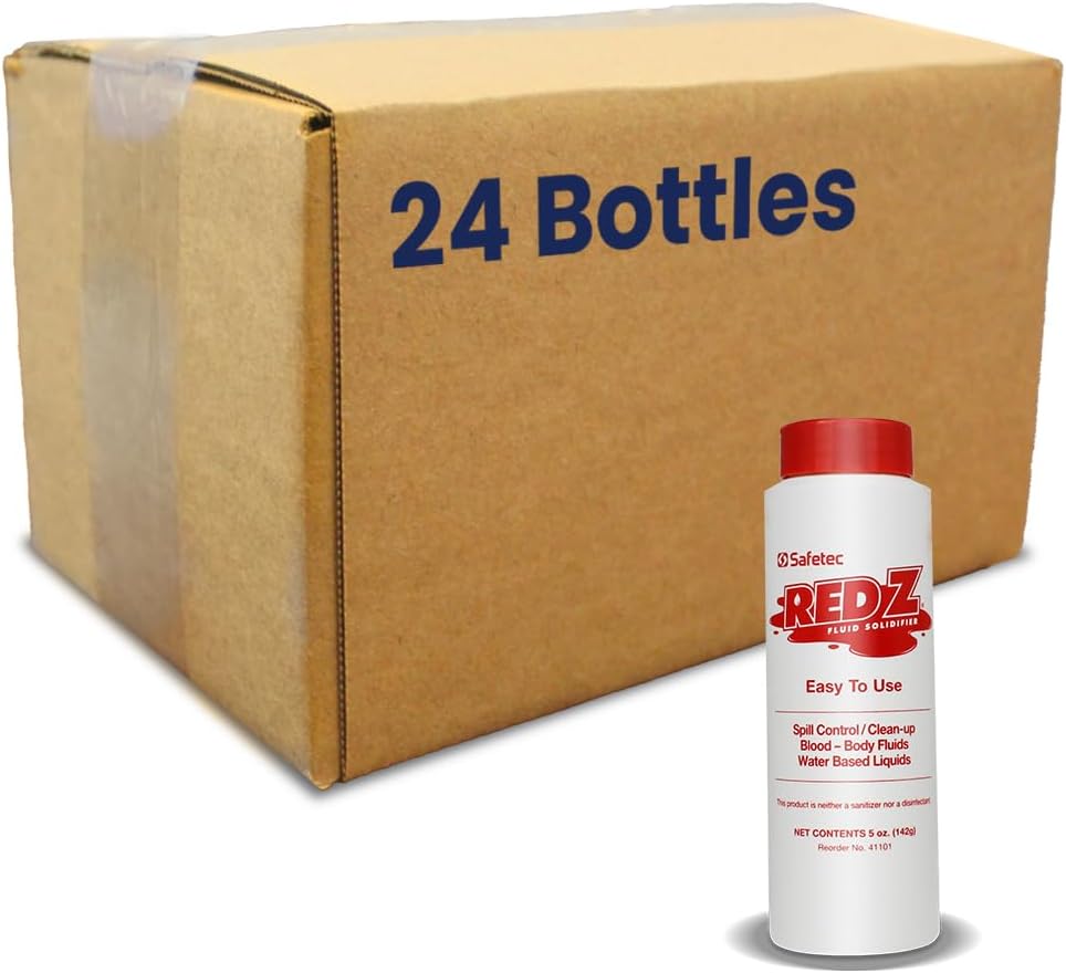 Red Z, 5 oz. Spill Control Solidifier, Shaker top Bottle (24/case)