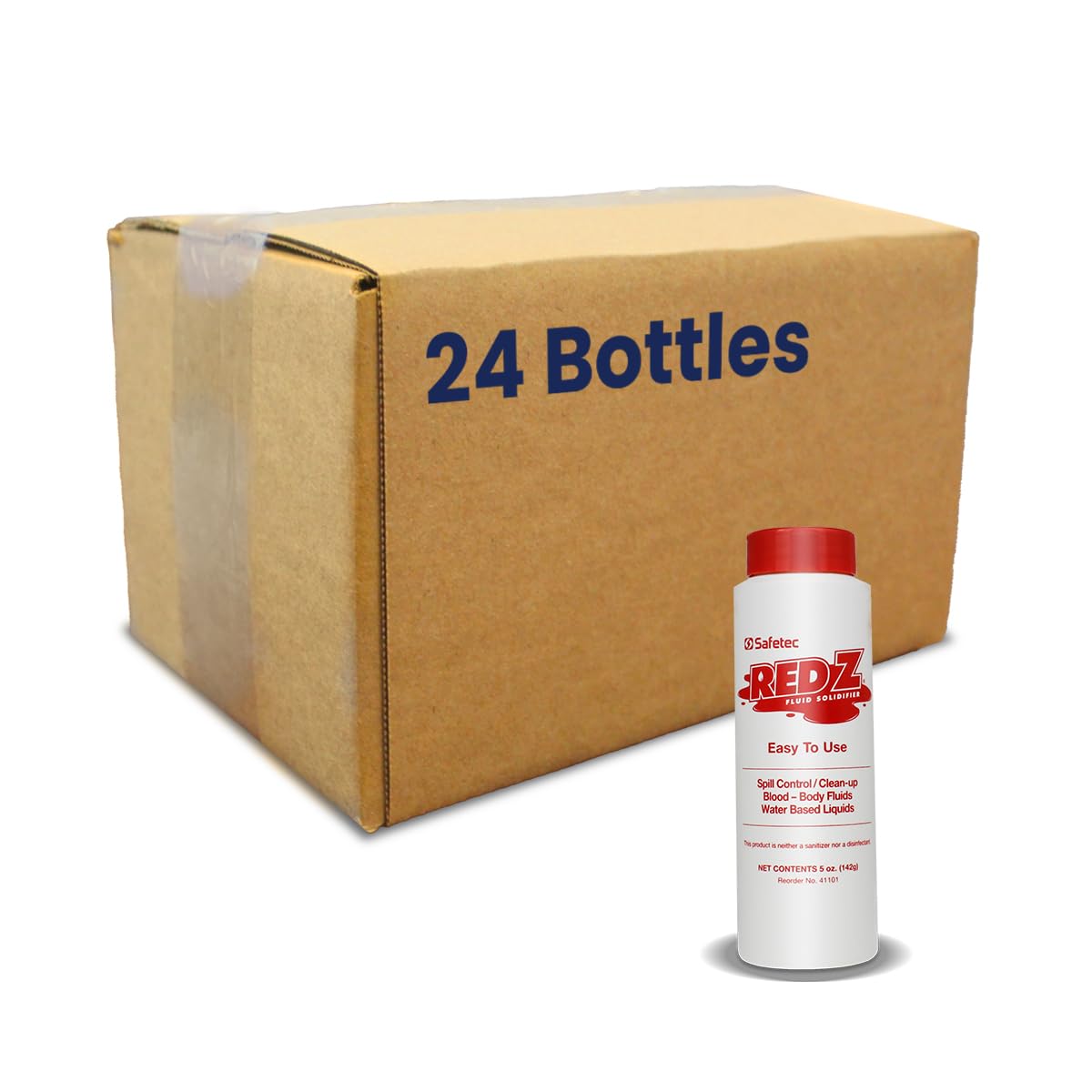 Safetec Red Z, 5 oz. Spill Control Solidifier, Shaker top Bottle (24/case)