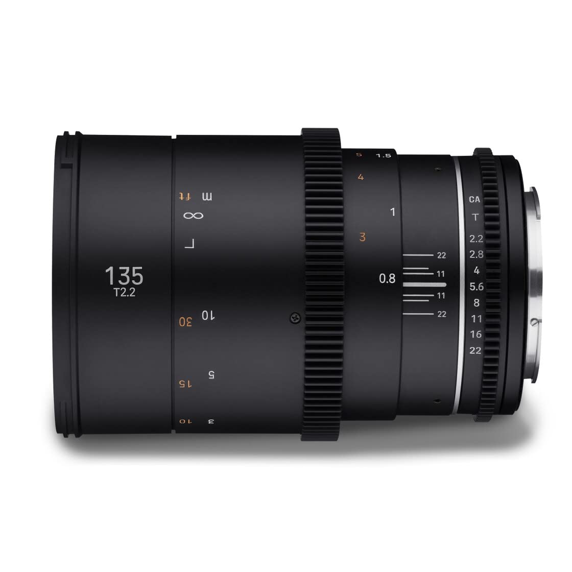 Samyang MF 135 mm T2,2 VDSLR MK2 Canon EF – Video Cine Objectif plein format à distance focale fixe pour appareil photo Canon EF EF-S, mise au point manuelle, pour EOS 5D Mark IV, 6D Mark II, 90D, 77D