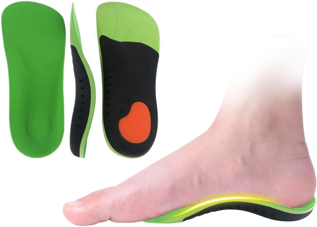 Arch Support Sports Half-Size Pad Men's and Women's Sweat-Absorbing Flat Foot Correction Insole