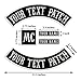 Set of 5 PCS Custom Rocker Patches Personalized Funny Punk Motorcycle Biker Patch Large Back Patch for Vest Jacket Hat Jeans, Black Iron On Name Patch (STYLE #1)