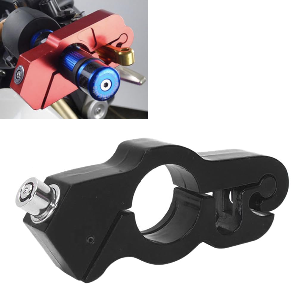 Cnfang4 Anti-Theft Grip Handlebar Grip Lock 1 Pc For all handlebar handles (25~38mm) in diameter Aluminum Alloy Black