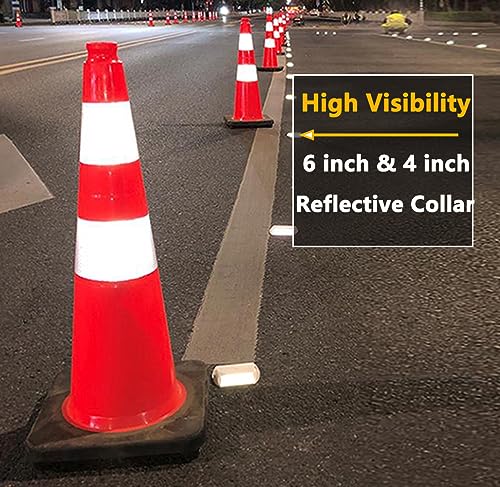 Besea DH-TC-70SNL 8 Cones) Besea 28 Inch Inch Orange Pvc Traffic Cones thumb #4