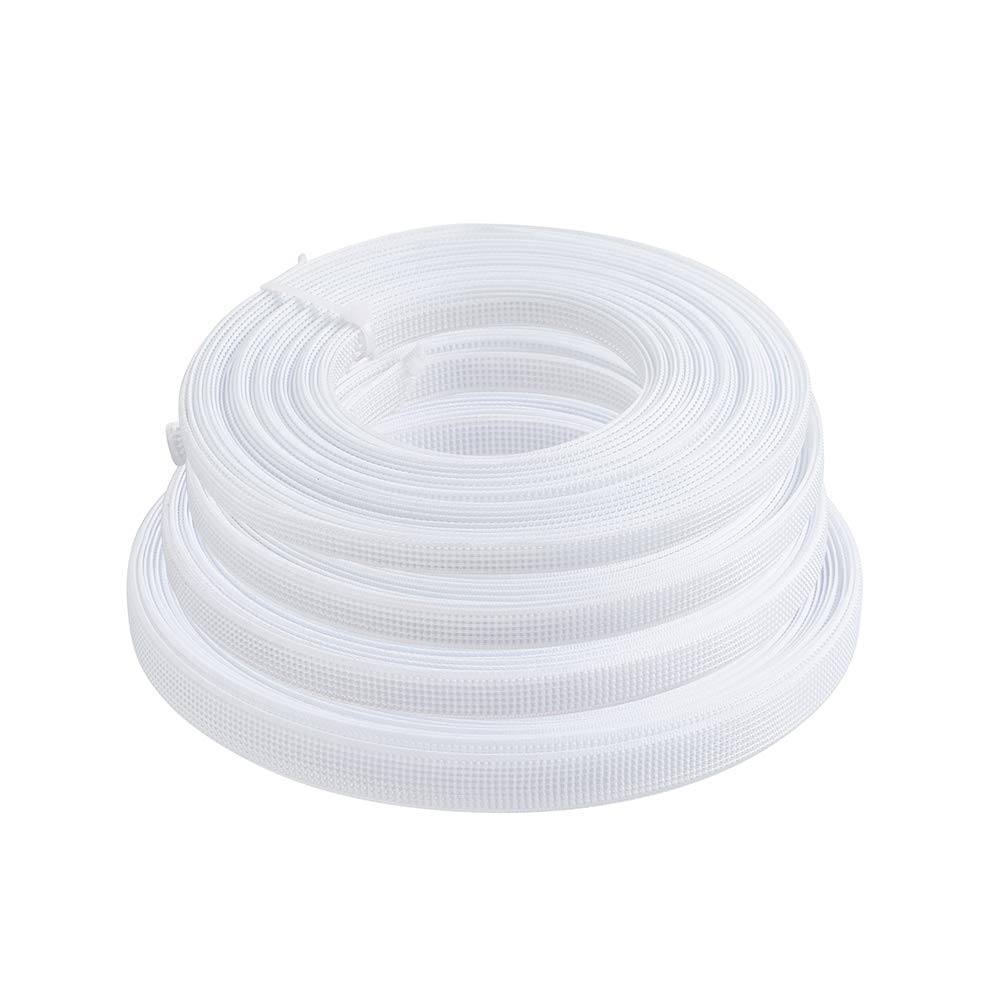 PandaHall 40 Yards Polyester Plastic Boning 6~12mm White Sew-Through Low Density Boning Dress Fabric for Sewing Corsets Nursing Caps Bridal Gowns DIY Crafts