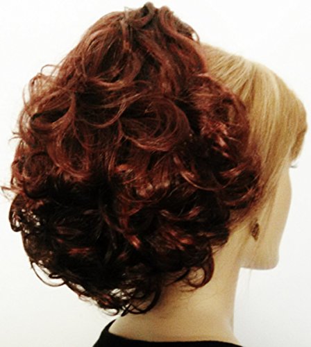 PHOEBE Clip On Hairpiece by Mona Lisa - 33-130 Dark Auburn-Copper Red