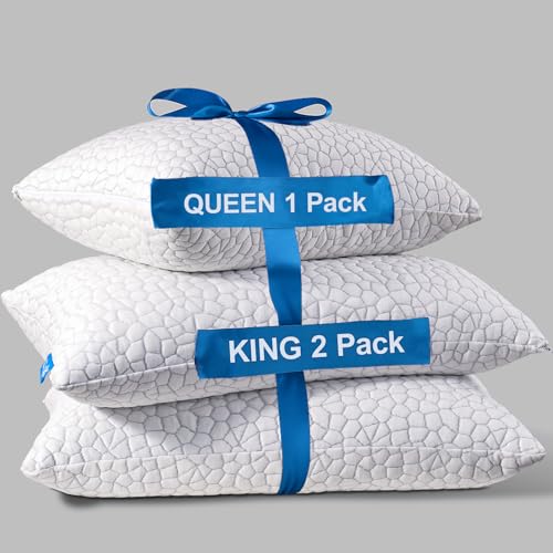 Set 3 Almohadas de espuma ajustable y fresca