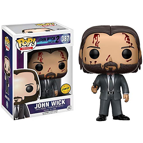 Funko John Wick (Chase Edition): John Wick - Chapter 2 X Pop! Movies Vinyl Figure &Amp; 1 Pop! Compatible Pet Plastic Graphical Protector Bundle [#387 / 12535 - B]