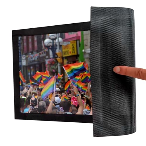 Tapis de sol LGBT et militant pour une entrée fière