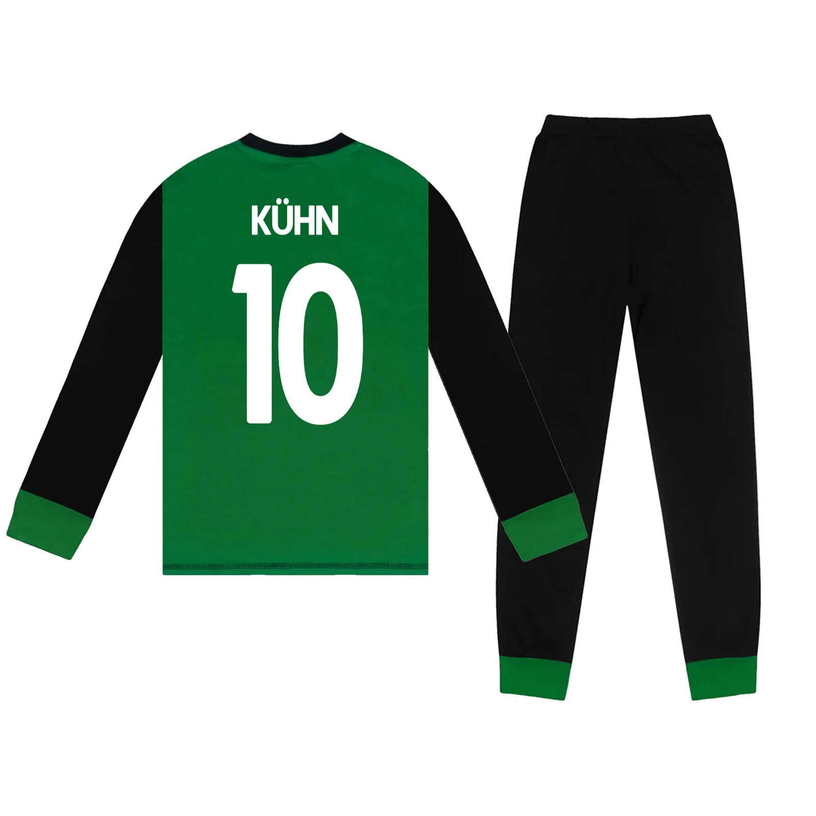 Celtic FC Boys Kuhn 10 Pyjamas Long Sublimation Green 9-10 Years