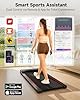 YRUN NeoSilent Walking Pad Treadmill Under Desk for Home & Office with BLDC Core and Extra-Large Belt, App Control, Portable and Compact for Small Space Orange Black