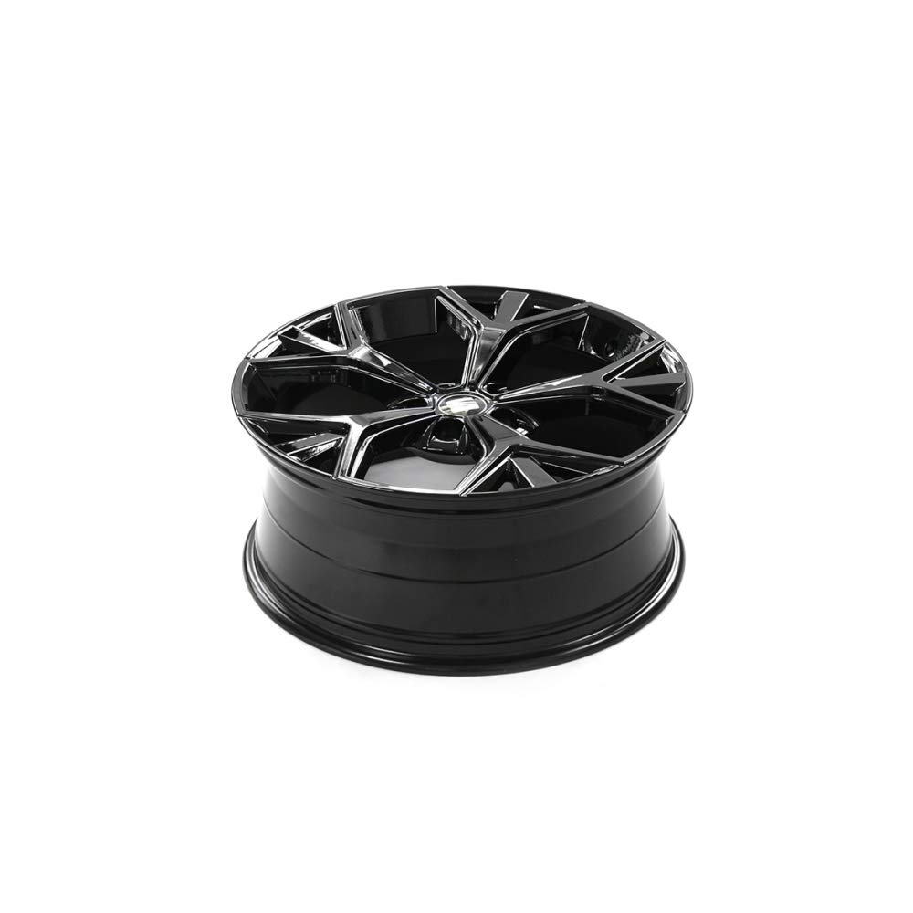 Seat 575071499F041 Aluminiumfelge 19 Zoll Tuning Felge 8Jx19H2 ET45 Lochkreis 5x112 Leichtmetallfelge, schwarz glänzend