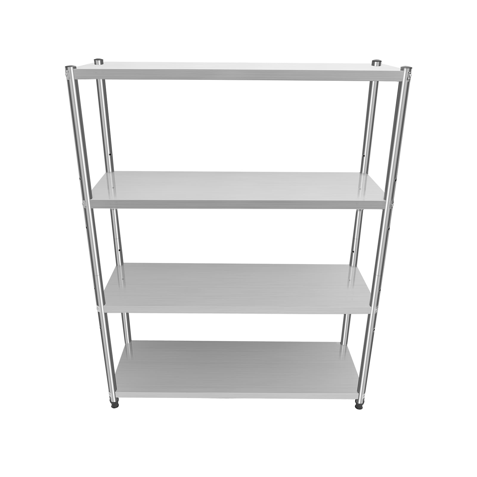 Treeisland Scaffale Acciaio Inox per Cucina, Scaffale a 4 Livelli Scaffale da Cucina, 120 x 40 x 150 cm