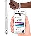 Tap Wristband - NFC Tags Digital Business Card - Tap NFC & Scan QR Code Bracelet - No Fee, No Subscription - Works on iPhone, Android(White) (White, Pack 1)